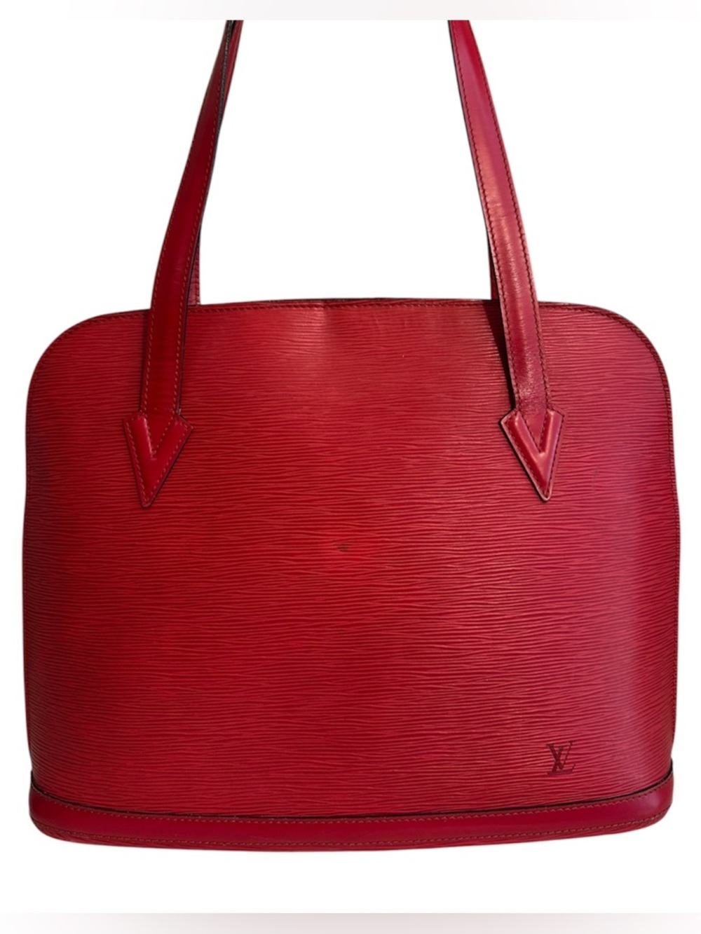 Louis Vuitton Epi Lussac Castilian Red Shoulder Bag